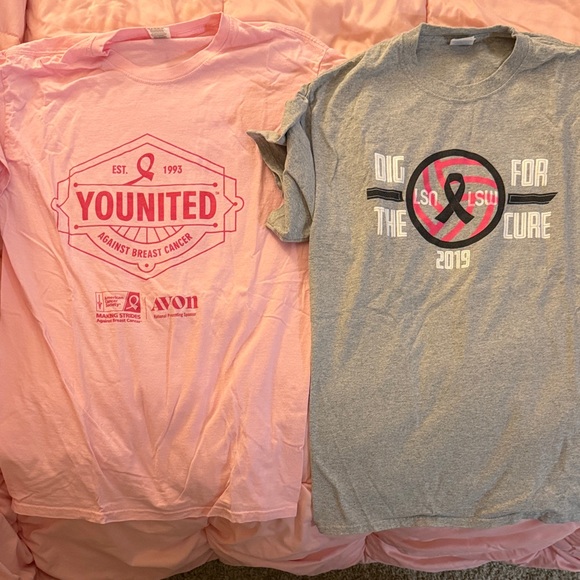 6 Pink Breast Cancer Awareness women’s Short Sleeve Tee’s - Picture 3 of 8